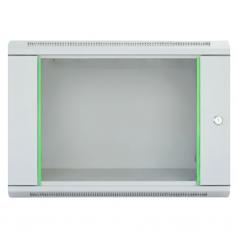 Rack szekrény  9U fali 19" 540x 400 szürke üveg a. RackSys [19038]