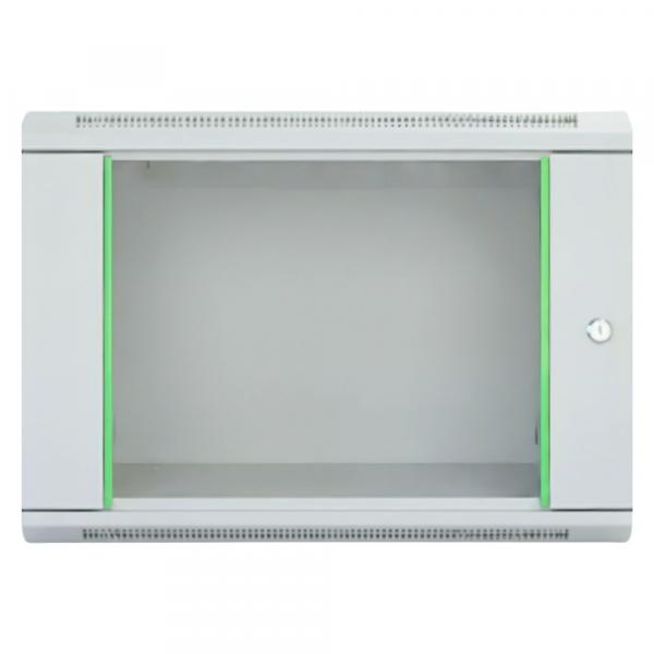 Rack szekrény  9U fali 19" 600x 450 szürke üveg a. RackSys [19040]
