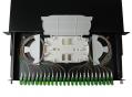 Patch panel opt. 48p (24xLC/APCdlx) SM rack 19" 1U OptiC [19140]-a