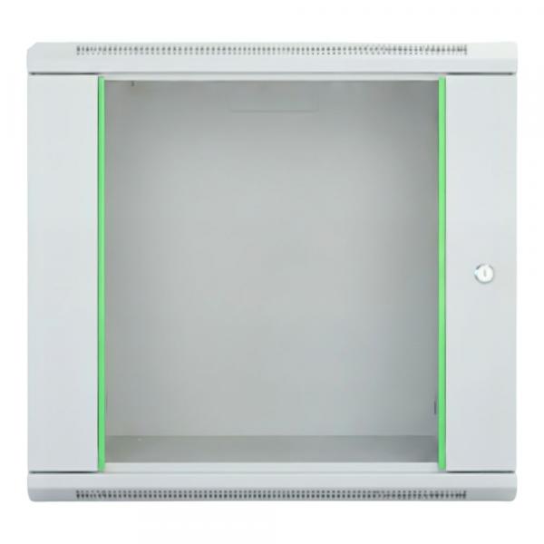 Rack szekrény 12U fali 19" 600x 450 szürke üveg a. RackSys [19182]