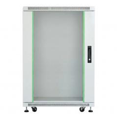 Rack szekrény 18U álló 19" 800x 800 szürke üveg a. RackSys [19192]