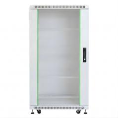 Rack szekrény 22U álló 19" 800x 800 szürke üveg a. RackSys [19202]