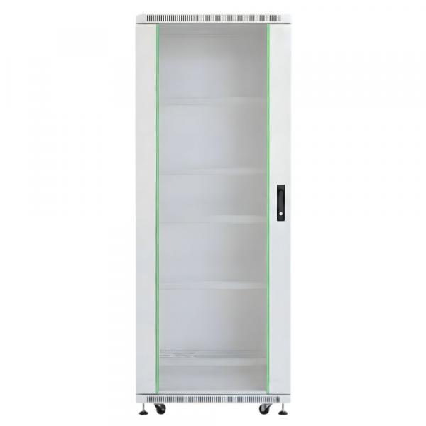 Rack szekrény 32U álló 19" 600x 600 szürke üveg a. RackSys [19218]