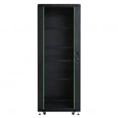 Rack szekrény 32U álló 19" 800x1000 fekete üveg a. RackSys [19227]