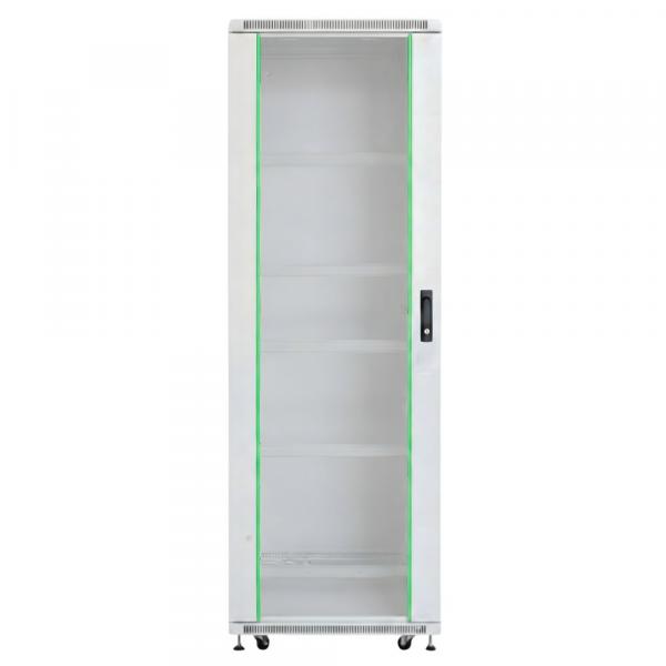 Rack szekrény 37U álló 19" 800x 800 szürke üveg a. RackSys [19232]