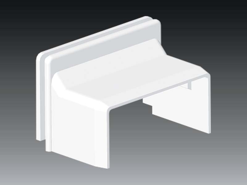 Kcs  40x20mm gallér LHD > LK80x28 fehér 8639 HB Kopos