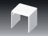 Kcs 40x40mm illesztés-takaró LHD fehér 8642 HB Kopos Kcs 40x40mm illesztés-takaró LHD fehér 8642 HB Kopos