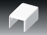 Kcs 25x20mm illesztés-takaró LHD fehér 8912 HB Kopos Kcs 25x20mm illesztés-takaró LHD fehér 8912 HB Kopos