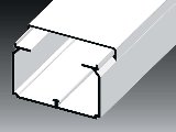 Kcs 60x40mm kábelcsatorna fehér 2m/szál LH 60X40 HD Kopos Kcs 60x40mm kábelcsatorna fehér 2m/szál LH 60X40 HD Kopos