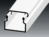 Kcs 18x13mm kábelcsatorna fehér 2m/szál LV 18X13 HD Kopos Kcs 18x13mm kábelcsatorna fehér 2m/szál LV 18X13 HD Kopos