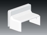 Kcs 40x15mm gallér magasított LV > LK80x20 fehér 8719 Z HB Kopos Kcs 40x15mm gallér magasított LV > LK80x20 fehér 8719 Z HB Kopos