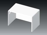 Kcs 60x40mm végzáró LH fehér 8651 HB Kopos Kcs 60x40mm végzáró LH fehér 8651 HB Kopos