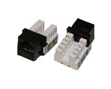 Modulár betét RJ45 Cat5E  UTP  90° fekete GALAXY [4471]