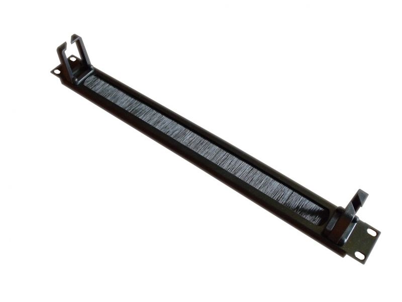 Rack fésűspanel - kábelrendező gyűrűkkel 19" 1U fekete 3MM *(4623)