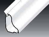 Kcs 35x25mm padlószegély-csatorna fehér 2m/szál LP 35 HD Kopos Kcs 35x25mm padlószegély-csatorna fehér 2m/szál LP 35 HD Kopos