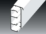 Kcs 80x 25mm padlószegély-csatorna fehér 2m/szál LPK 80X25 HD Kopos Kcs 80x 25mm padlószegély-csatorna fehér 2m/szál LPK 80X25 HD Kopos