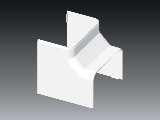 Kcs 100x60mm belső sarok EKE fehér 8555 HB Kopos