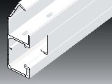 Kcs 120x55mm parapet csatorna fehér 2m/szál PK 120X55 D HD Kopos Kcs 120x55mm parapet csatorna fehér 2m/szál PK 120X55 D HD Kopos