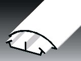 Kcs 35x11mm taposócsatorna fehér 2m/szál LO 35 HD Kopos Kcs 35x11mm taposócsatorna fehér 2m/szál LO 35 HD Kopos
