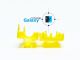 Törésgátló RJ45  UTP patentos műany. sárga GALAXY *[6397]-c