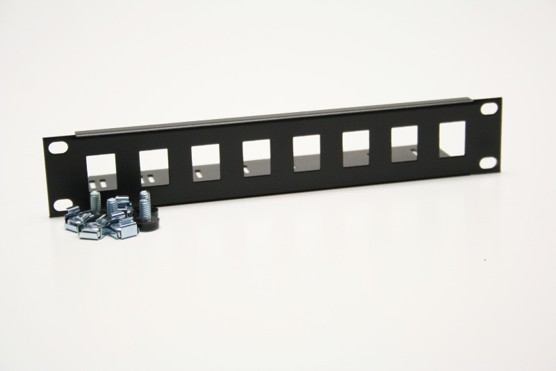 Patch panel Üres (Keystone)  8p rack 10" 1U RAB-PP-X01-C4 KELine