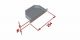Patch panel opt. Üres 8p (8xST/FC) rack 10" 1U fix RAB-FO-X01-C1 KELine-a