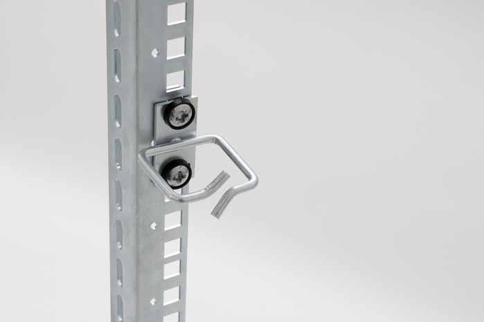 Rack kábelrendező gyűrű 40x40mm ezüst RAX-D3-X44-X3 Triton