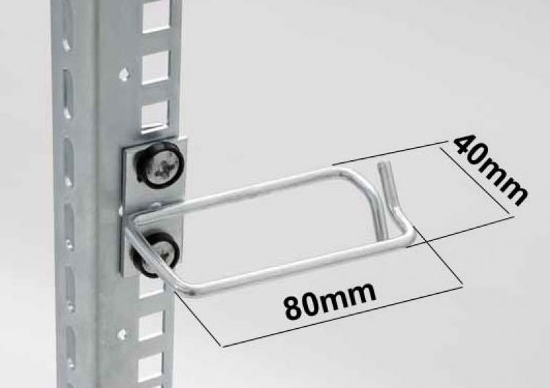 Rack kábelrendező gyűrű 40x80mm ezüst RAX-D3-X48-X3 Triton