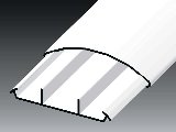 Kcs 75x18 mm taposócsatorna fehér 2m/szál LO 75 HD Kopos Kcs 75x18 mm taposócsatorna fehér 2m/szál LO 75 HD Kopos