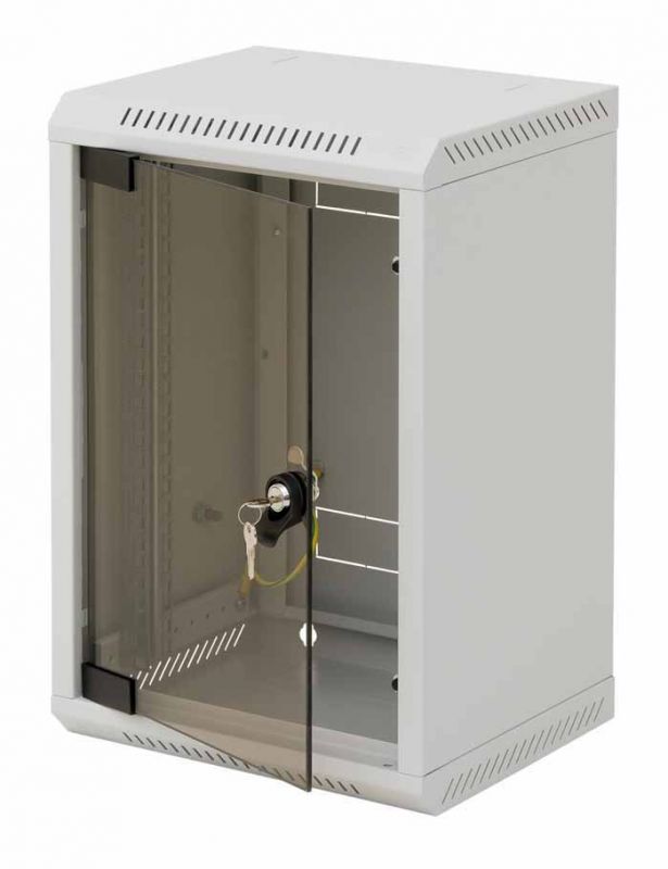 Rack szekrény  6U fali 10" 300x300  szürke RBA-06-AS3-CAY-C1 Triton [9071]
