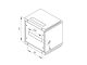 Rack szekrény  9U fali 10" 300x300  szürke RBA-09-AS3-CAY-C1 Triton [9072]-b