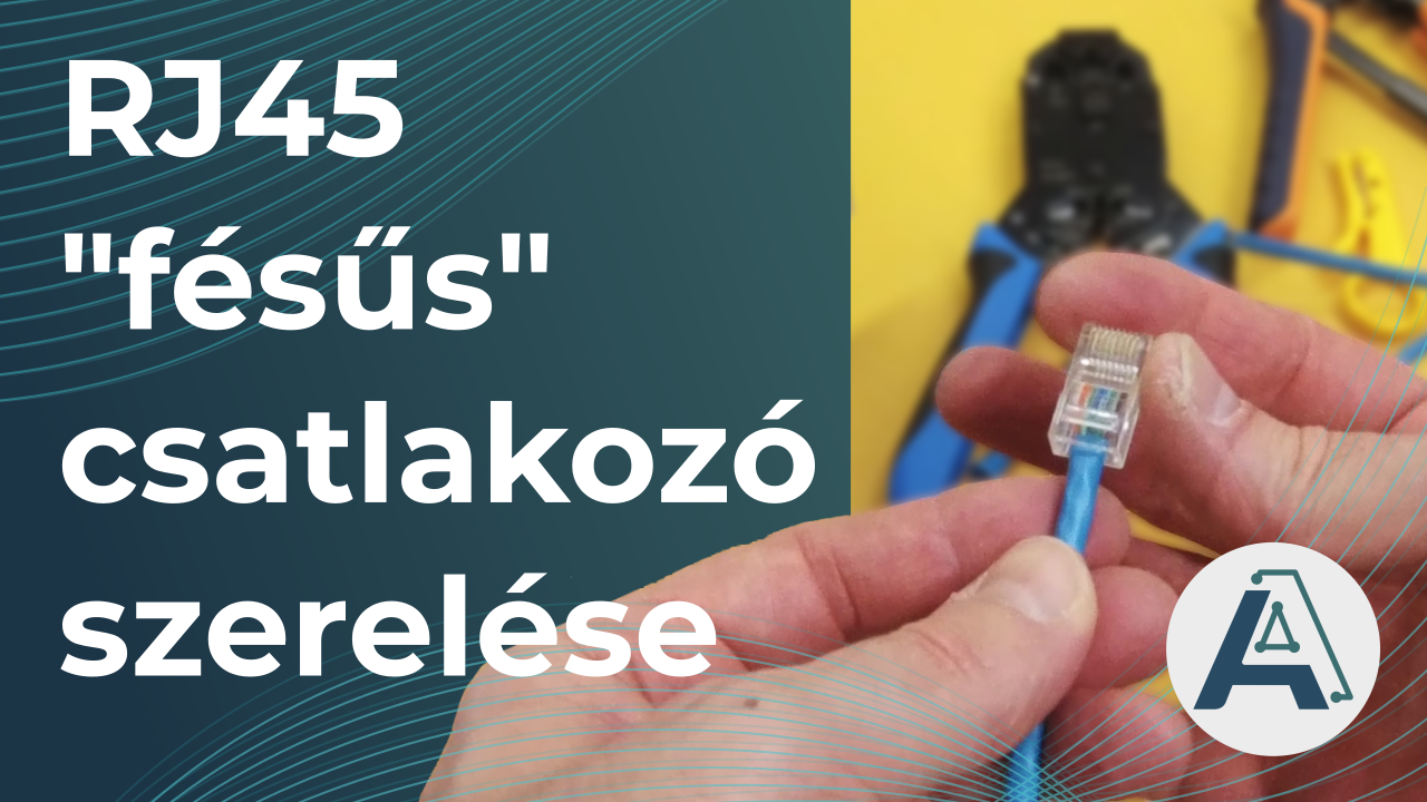 RJ45 fésűs csatlakozó szerelése videó