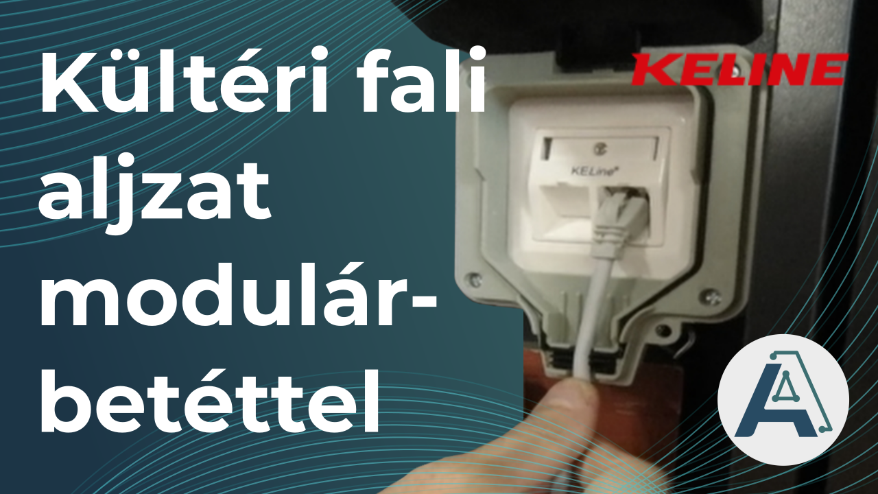 Keline kültéri RJ45 fali aljzat bemutatása videón