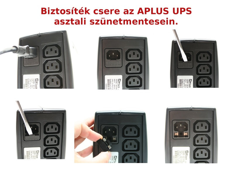 Biztosíték csere lépései